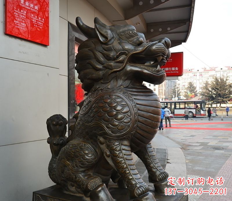 铜雕麒麟