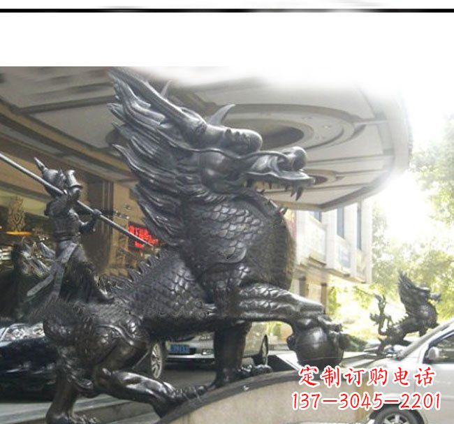 铜雕麒麟公司门口神兽雕塑