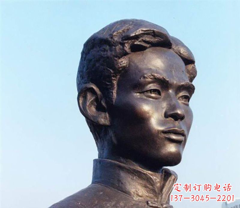 铜雕人物头像
