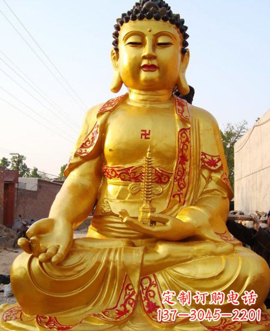 铜雕如来