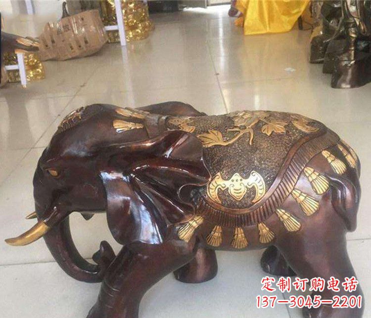铜雕室内装饰小象雕塑摆件