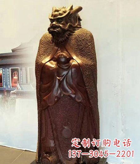 铜雕兽首人身十二生肖
