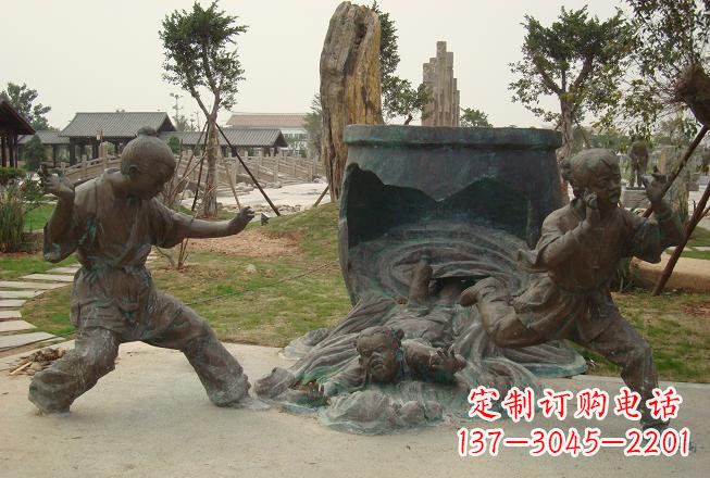 铜雕司马光砸缸