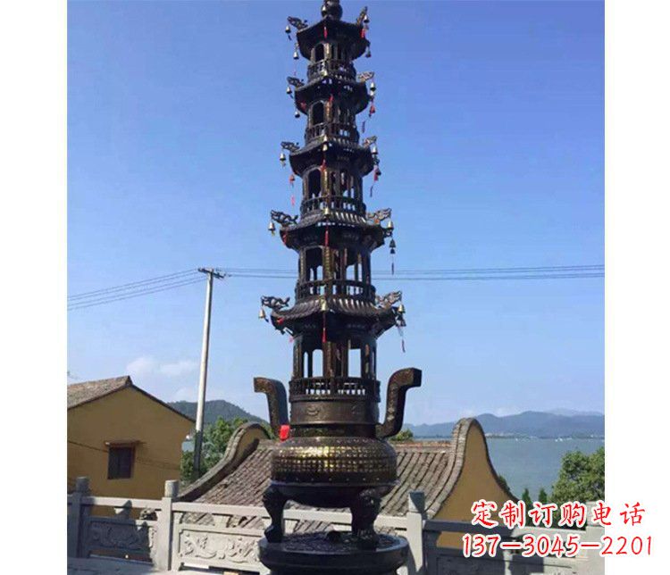 铜雕寺庙大型多层香炉