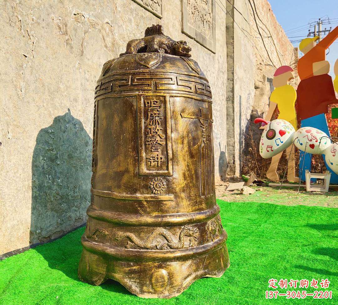 铜雕寺庙警钟雕塑摆件