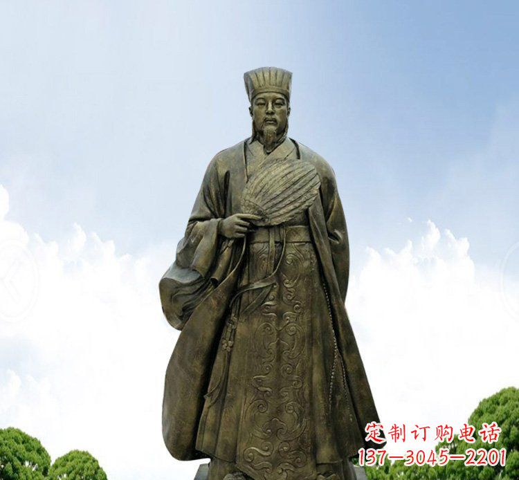 铜雕伟人诸葛亮古代历史人物