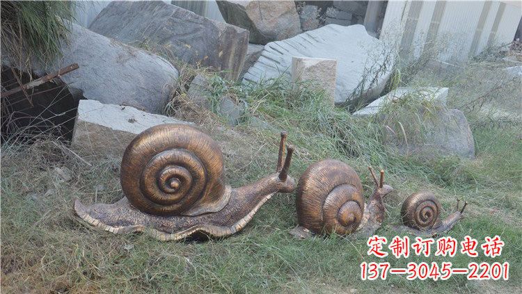 铜雕蜗牛