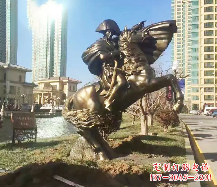 铜雕西方骑马雕塑人物