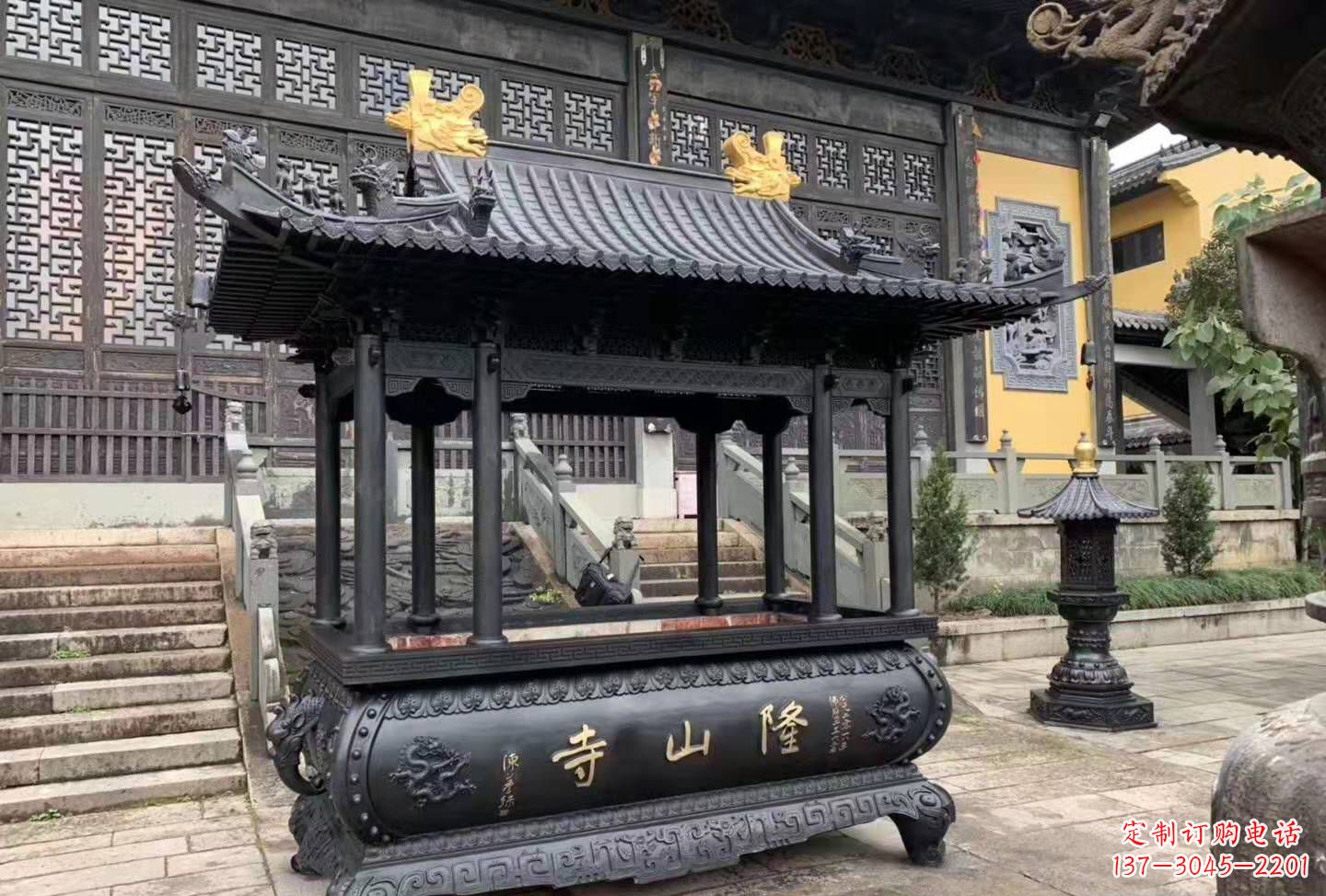 铜雕香炉寺庙景观户外摆件