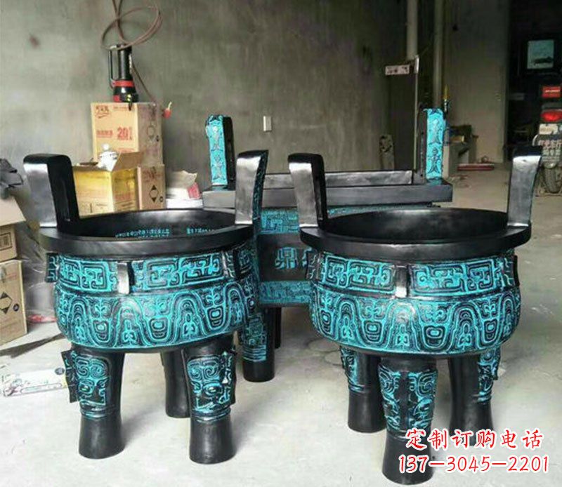铜雕香炉寺庙香炉雕塑