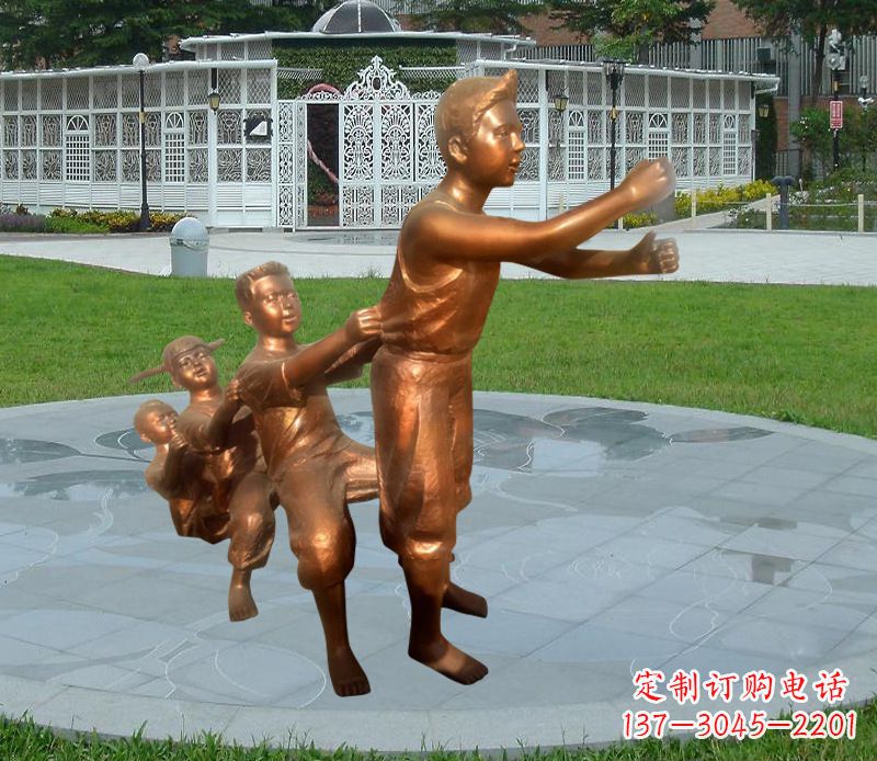 铜雕/小区/玩游戏/儿童-铜雕小区玩游戏儿童 铜雕/小区/玩游戏/儿童-铜雕小区玩游戏儿童