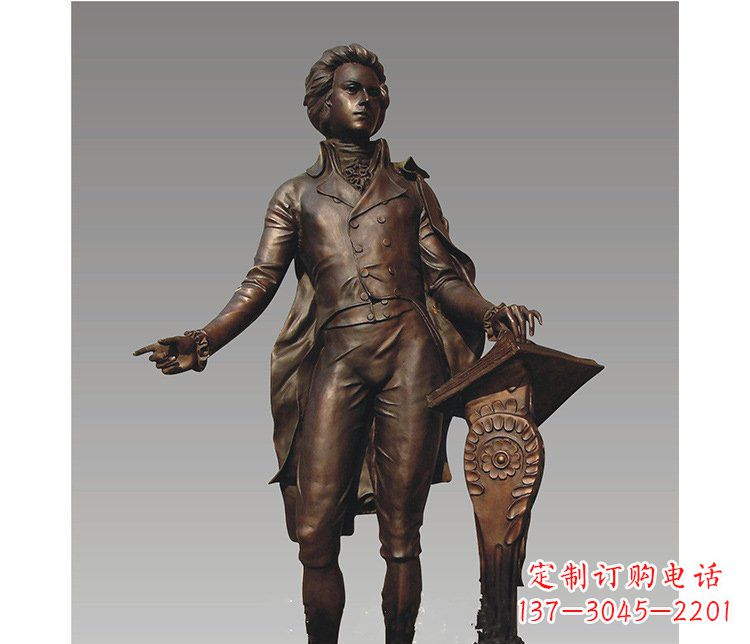 铜雕小区西方人物雕塑