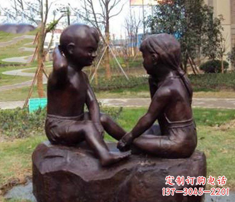 铜雕/小区/玩游戏/儿童-铜雕小区玩游戏儿童雕塑 铜雕/小区/玩游戏/儿童-铜雕小区玩游戏儿童雕塑