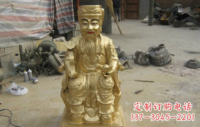 土地公土地婆铜雕