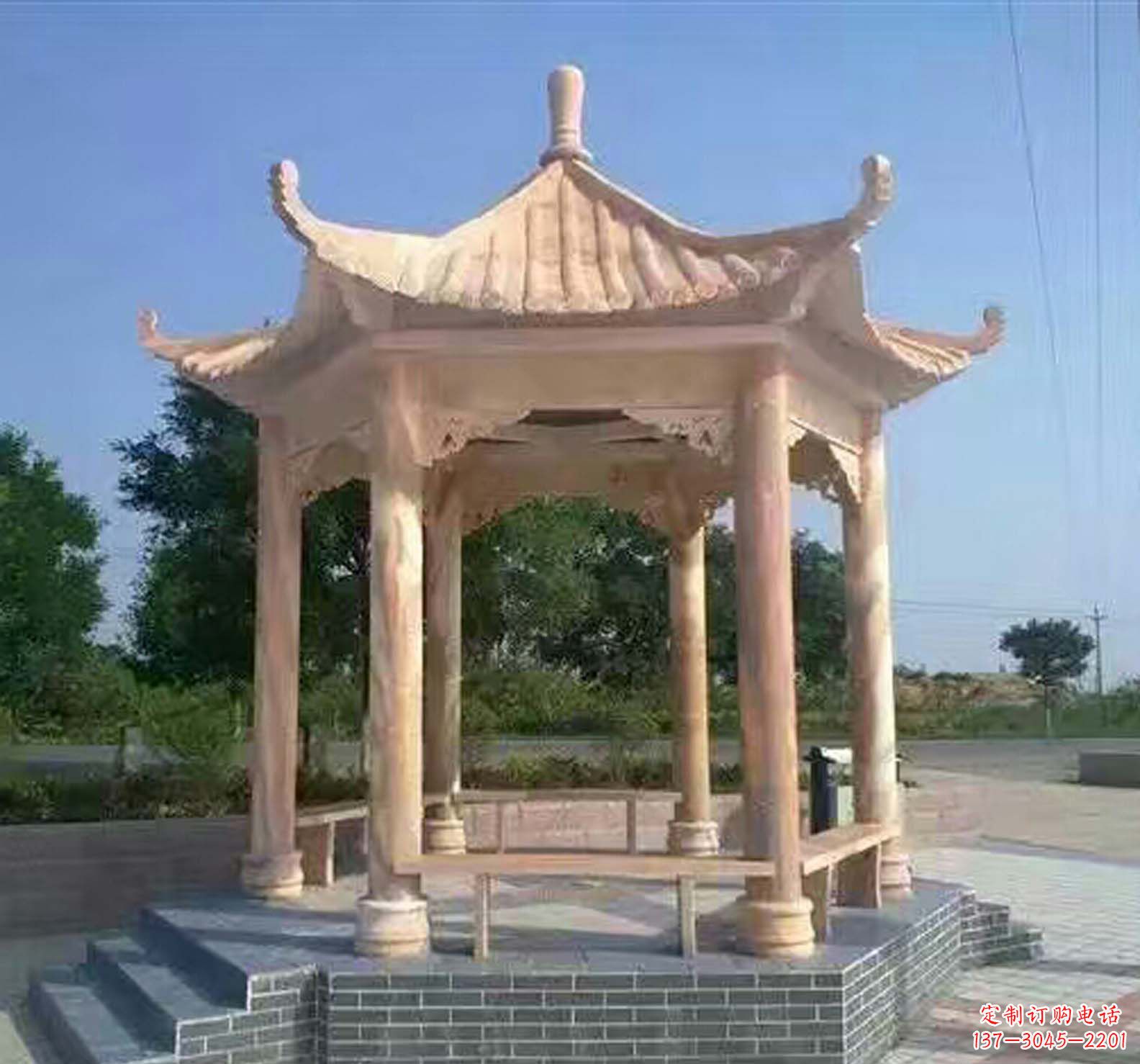 晚霞红公园景观凉亭 晚霞红公园景观凉亭