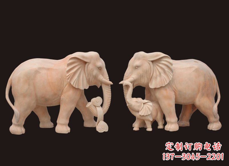 晚霞雕塑 - 晚霞/母子/大象 晚霞雕塑 - 晚霞/母子/大象