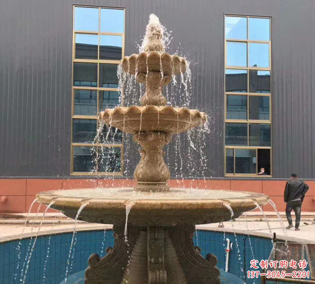 晚霞红三层音乐喷泉 晚霞红三层音乐喷泉