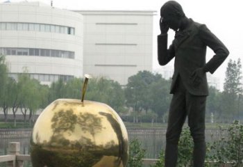 牛顿铜雕 
