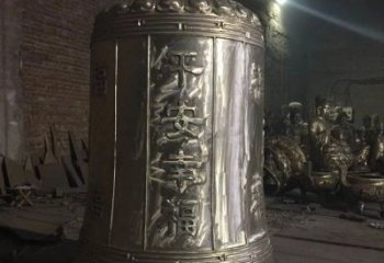 平安幸福钟铸铜钟铜雕