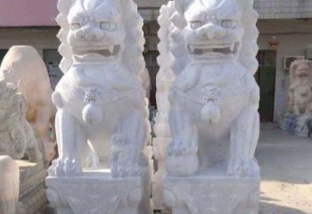 企业景观大理石狮子石雕