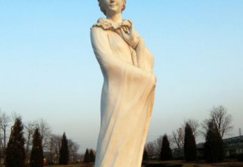 十二花神之一月梅花寿阳公主汉白玉古代美女雕像