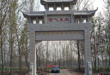石雕牌坊狮子