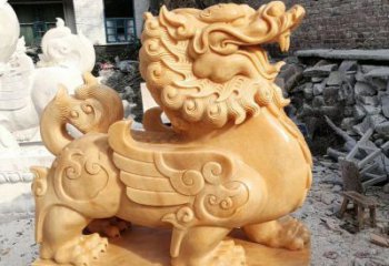 石雕貔貅企业酒店门口动物雕塑 