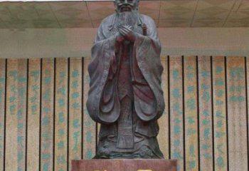 铜雕广场孔子圣人雕塑