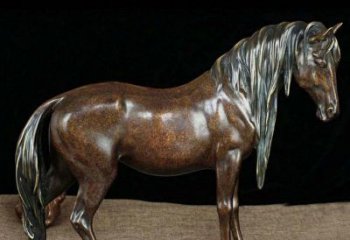 铜雕马公园动物摆件