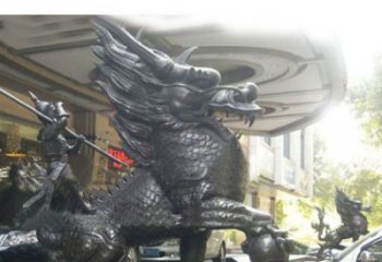 铜雕麒麟公司门口神兽雕塑