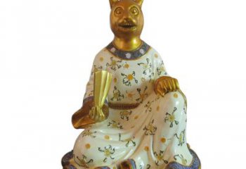 兔-玻璃钢彩绘生肖雕塑