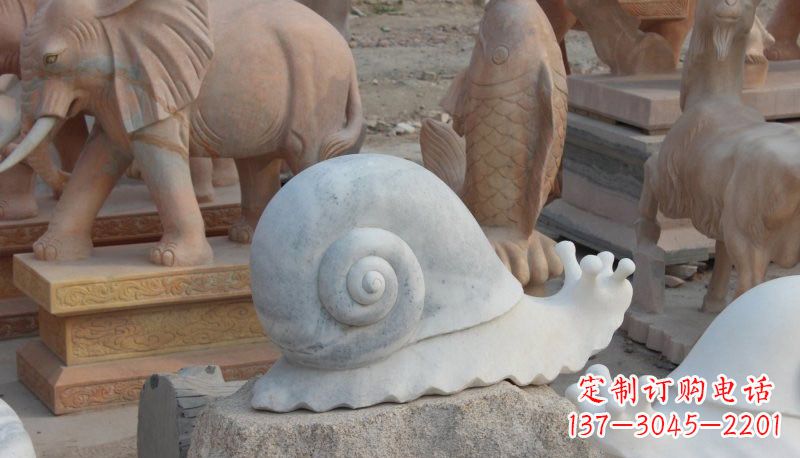 蜗牛石雕