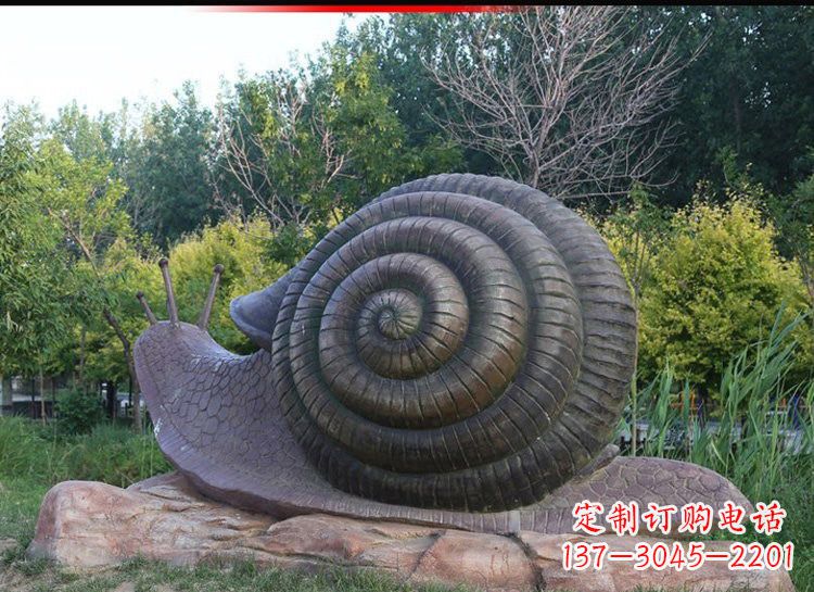 蜗牛铜雕222