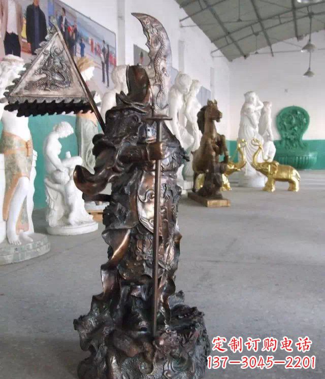 武财神关公人物铜雕