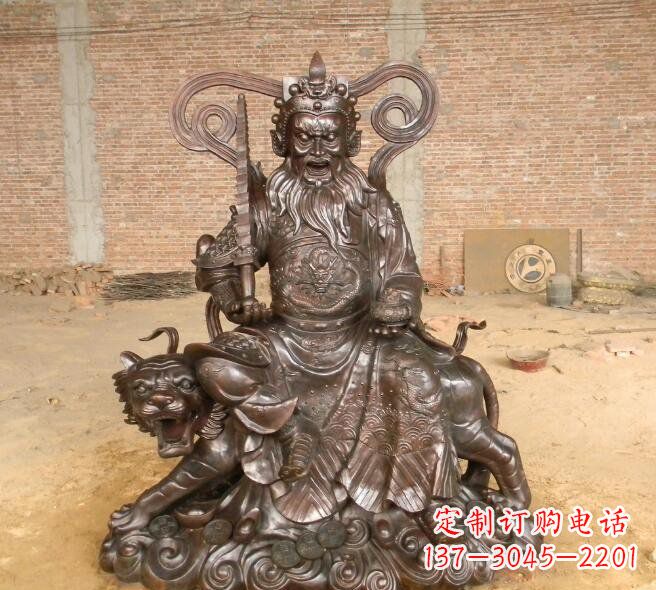 武财神赵公明铜雕