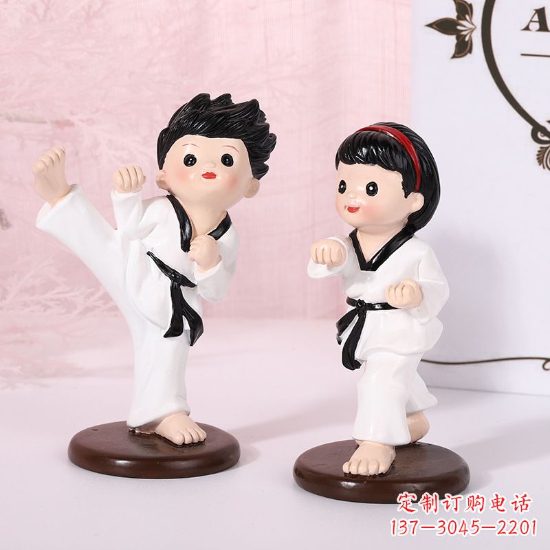 武术公仔玻璃钢卡通人物雕塑