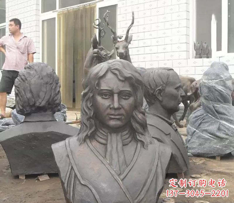 西方名人胸雕铜雕