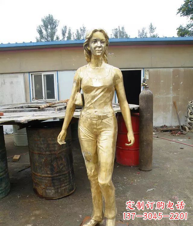 现代人物广场铜雕 (2)