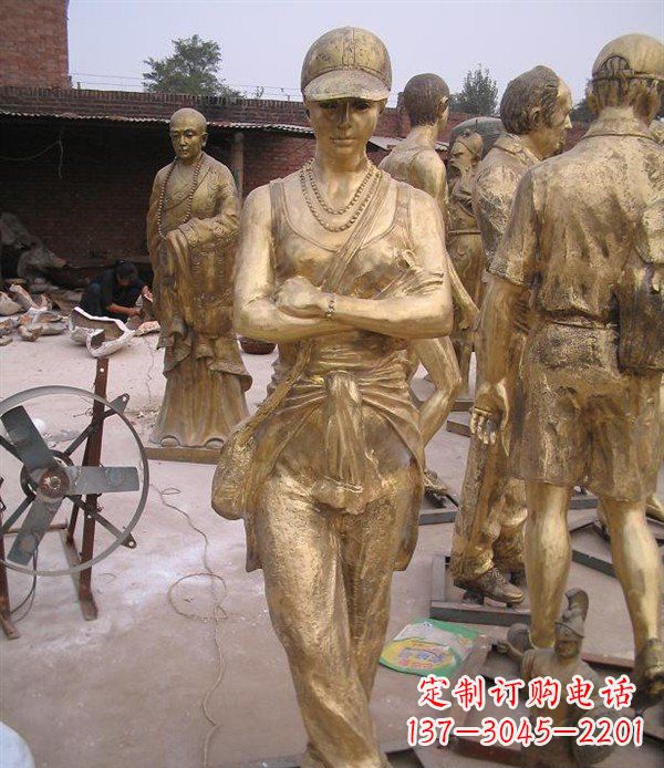 现代人物广场铜雕 (3)