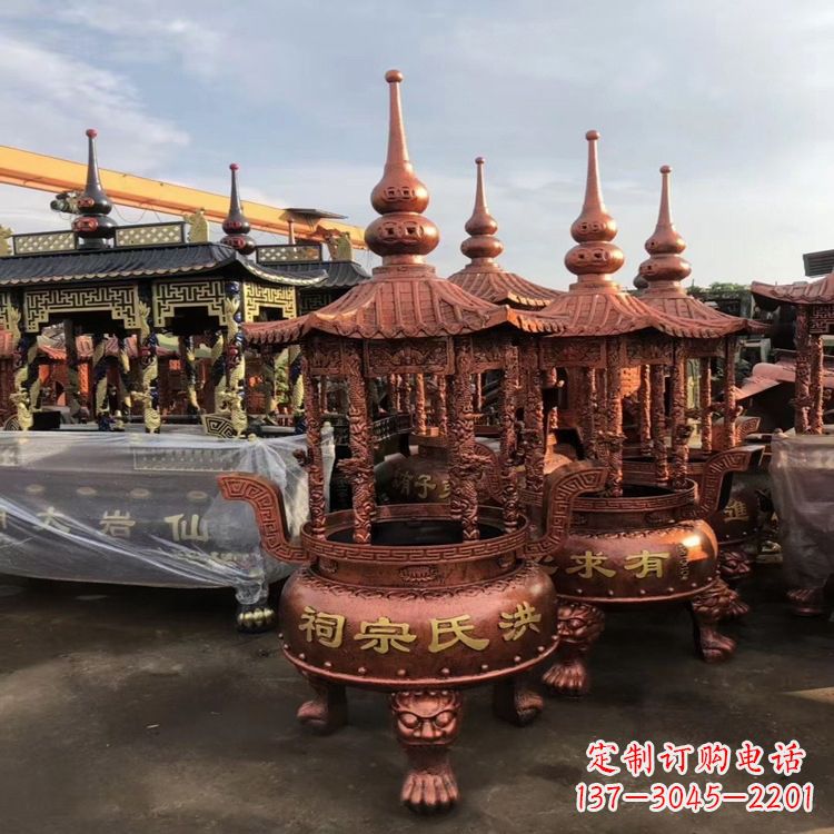 香炉铜雕