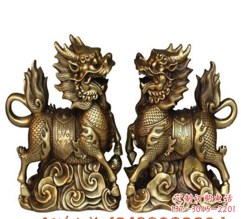 祥云麒麟铜雕