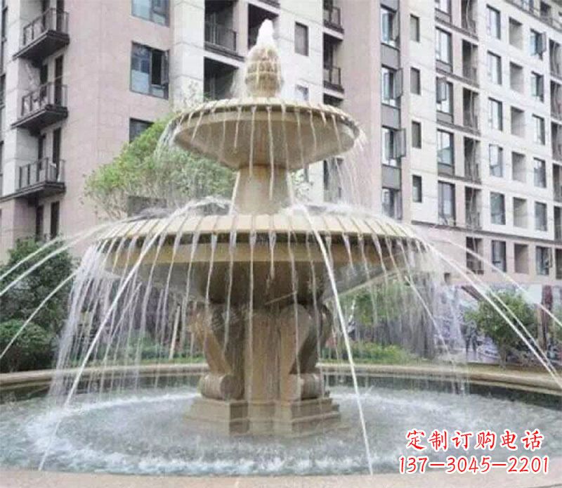 小区大型喷泉景观石雕