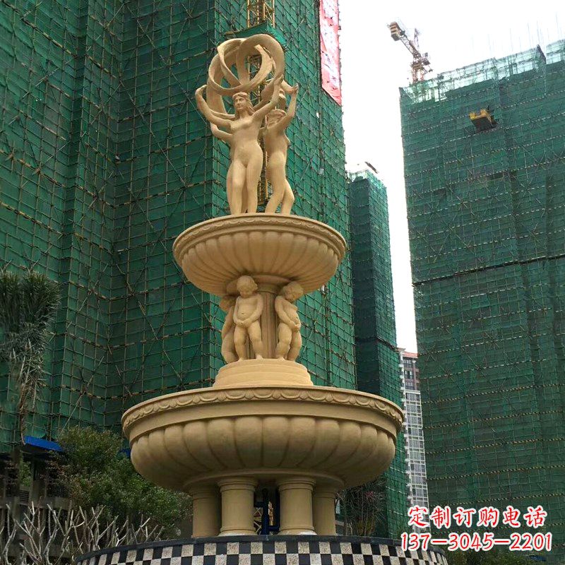 小区大型欧式人物景观喷泉