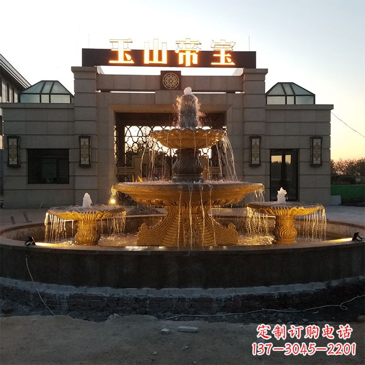 小区广场欧式水景石雕喷泉