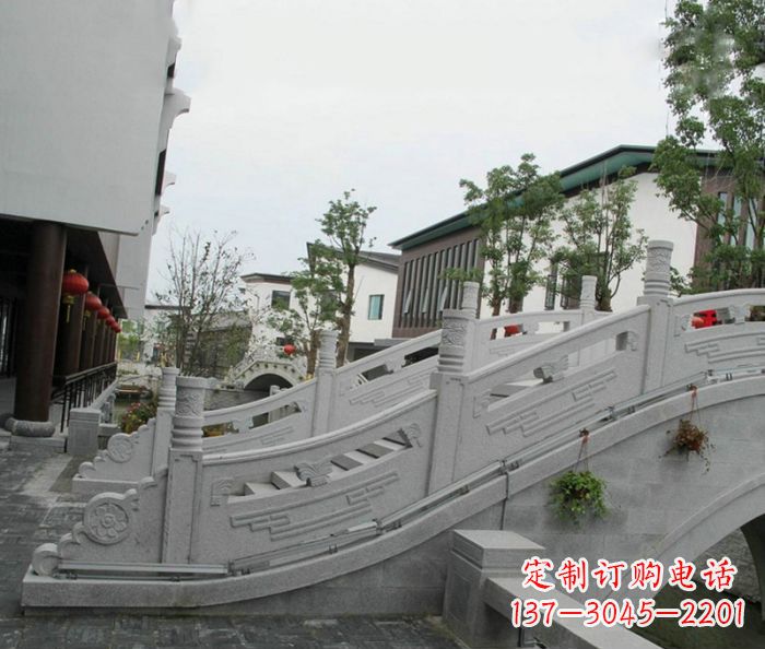 小区景观大理石拱桥