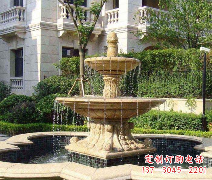 小区景观大型喷泉石雕 (2)