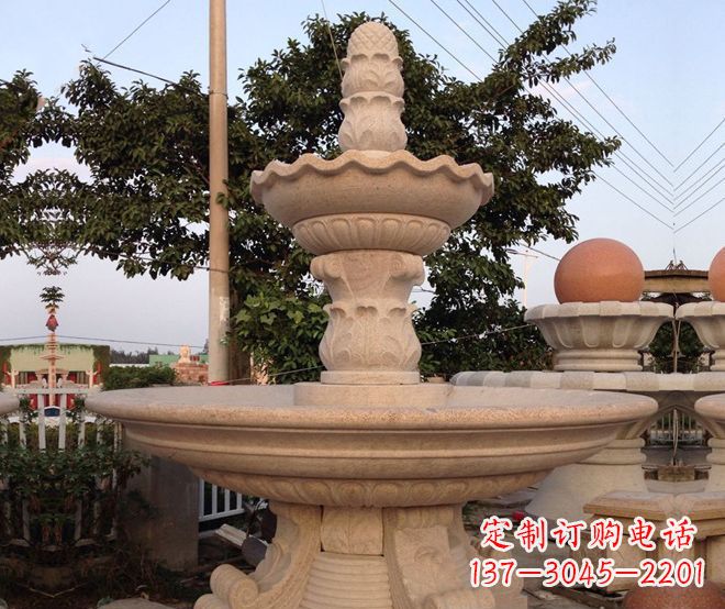 小区景观大型喷泉石雕 (4)