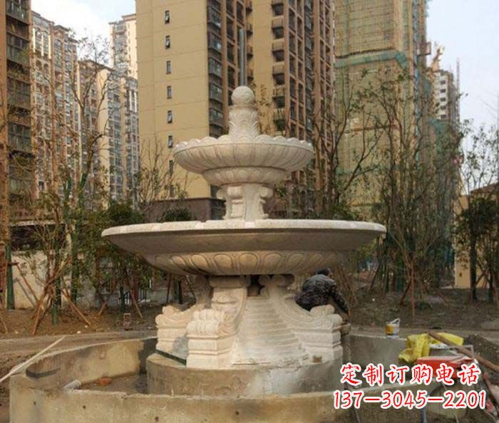 小区景观大型喷泉石雕 (3)