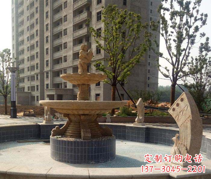 小区景观大型喷泉石雕