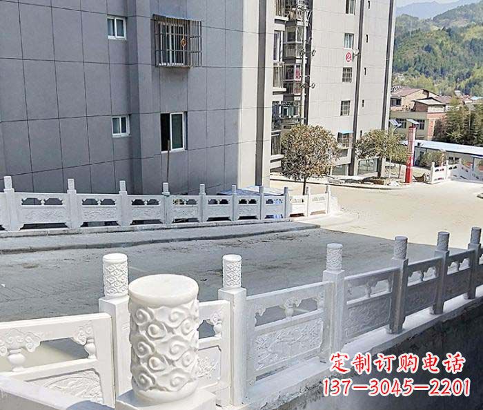 小区景观汉白玉石雕栏板